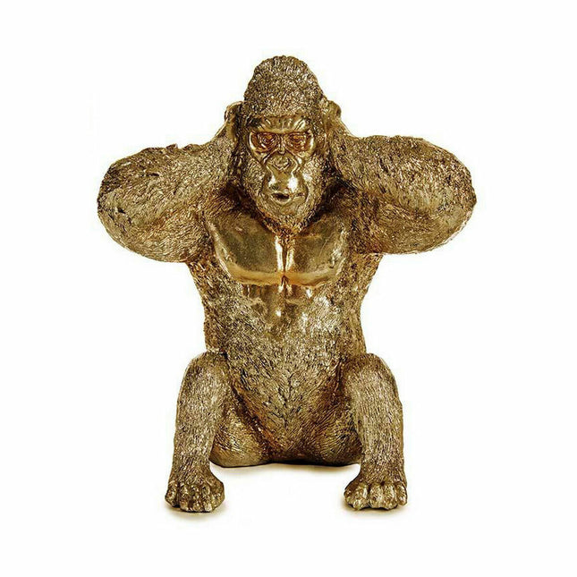 Deko-Figur Gorilla Gold 10 x 18 x 17 cm (12 Stück)