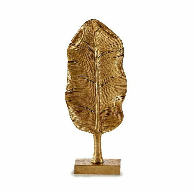Deko-Figur Pflanzenblatt Gold 6,5 x 33,3 x 10 cm (12 Stück)