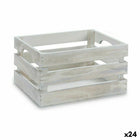 Dekorative Box Weiß Pappelholz 26,2 x 13,2 x 15,8 cm (24 Stück)