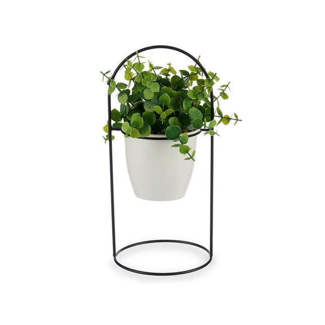 Dekorationspflanze Bettlaken kreisförmig Metall Kunststoff 21 x 30 x 21 cm (8 Stück)