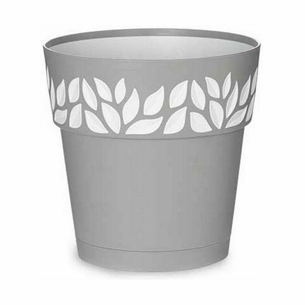 Selbstbewässernder Blumentopf Stefanplast Cloe Grau Kunststoff 19 x 19 x 19 cm (12 Stück)
