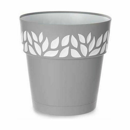 Selbstbewässernder Blumentopf Stefanplast Cloe Grau Kunststoff 29 x 29 x 29 cm (6 Stück)