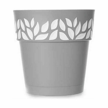 Selbstbewässernder Blumentopf Stefanplast Cloe Grau Kunststoff 29 x 29 x 29 cm (6 Stück)