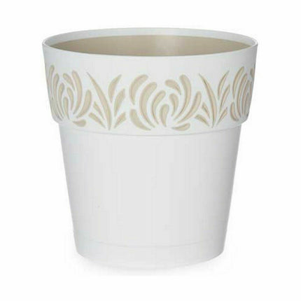 Selbstbewässernder Blumentopf Stefanplast Gaia Weiß Kunststoff 15 x 15 x 15 cm (12 Stück)