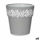 Selbstbewässernder Blumentopf Stefanplast Gaia Grau Kunststoff 25 x 25 x 25 cm (6 Stück)
