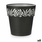 Selbstbewässernder Blumentopf Stefanplast Gaia Anthrazit Kunststoff 29 x 29 x 29 cm (6 Stück)