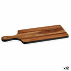 Schneidebrett Schwarz Akazienholz 17,3 x 1,5 x 44,8 cm (12 Stück)