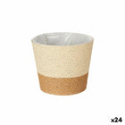Blumentopf Braun Schnur Kunststoff 19,5 x 17,5 x 19,5 cm (24 Stück)