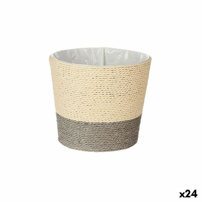 Blumentopf Grau Schnur Kunststoff 19,5 x 16,5 x 19,5 cm (24 Stück)