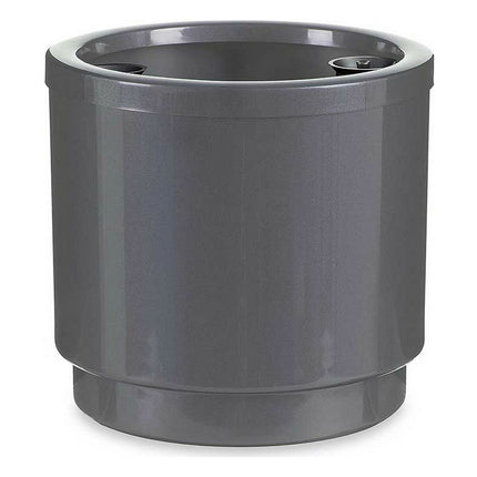Selbstbewässernder Blumentopf Silberfarben Polypropylen 26 x 25 x 26 cm (4 Stück)