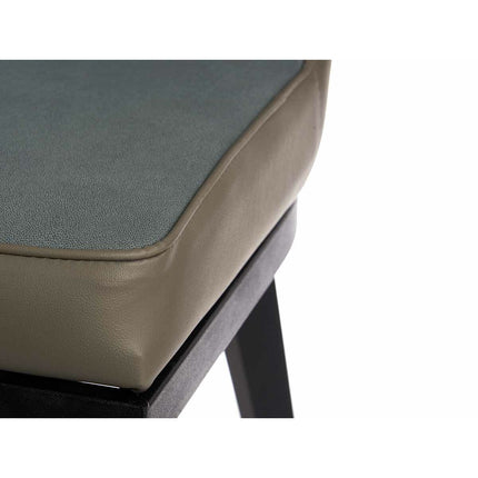 Sessel Muschel Blau Schwarz Grau Stahl 48 x 88 x 60 cm (2 Stück)