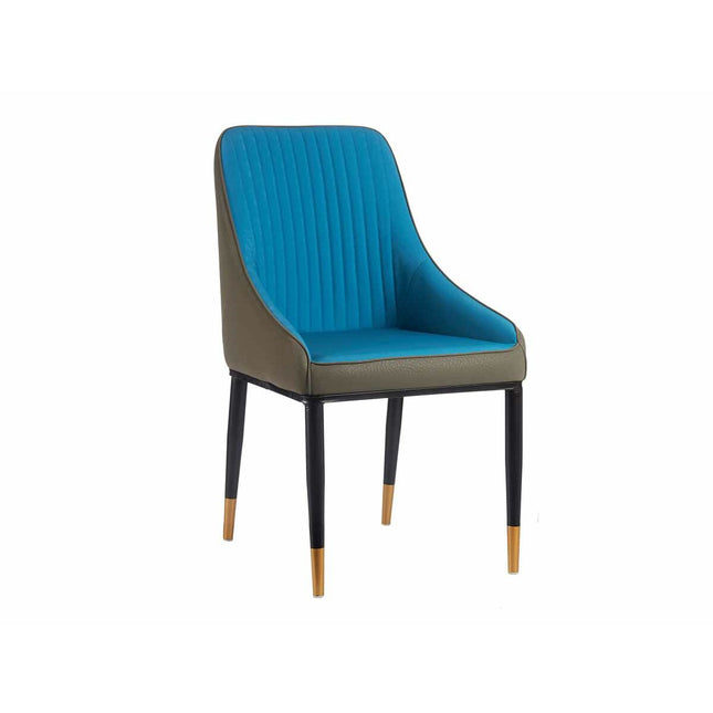 Sessel Streifen Blau Schwarz Grau Stahl 51 x 92 x 65 cm (2 Stück)