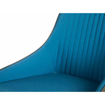 Sessel Streifen Blau Schwarz Grau Stahl 51 x 92 x 65 cm (2 Stück)