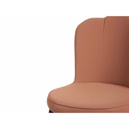 Sessel Muschel Schwarz Rosa Gold Stahl 53 x 58 x 67 cm (2 Stück)