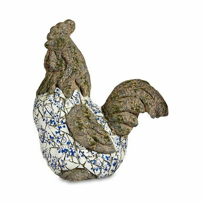 Dekorative Gartenfigur Hahn Polyesterharz 22,5 x 46 x 41,5 cm (2 Stück)