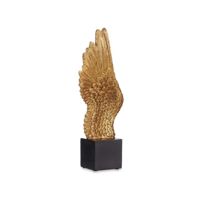 Deko-Figur Flügel Schwarz Gold 8 x 33,5 x 13 cm (6 Stück)