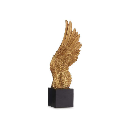 Deko-Figur Flügel Schwarz Gold 8 x 33,5 x 13,5 cm (6 Stück)
