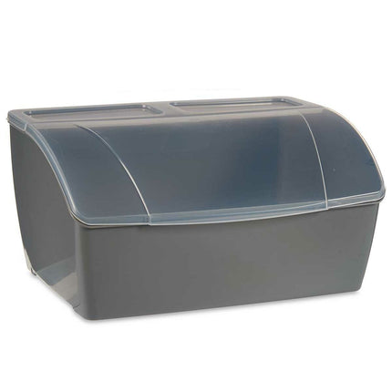 Brotkorb Grau Kunststoff 29,5 x 20,5 x 41 cm (4 Stück)