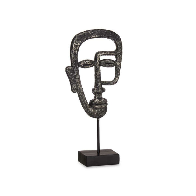 Deko-Figur Gesicht Schwarz 19,5 x 38 x 10,5 cm (4 Stück)