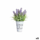 Dekorationspflanze Lavendel Metall Kunststoff 10 x 22 x 10 cm (12 Stück)