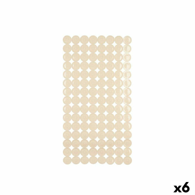 Rutschfeste Duschmatte Beige PVC 68 x 36 x 1 cm (6 Stück)