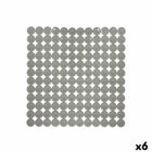 Rutschfeste Duschmatte Grau PVC 54 x 54 x 1 cm (6 Stück)