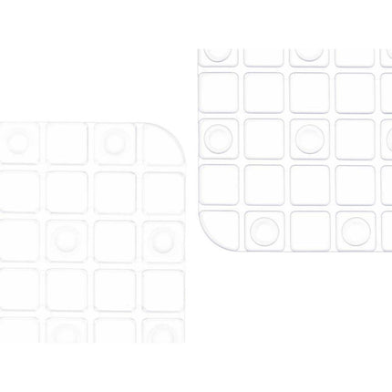 Rutschfeste Duschmatte Bilder Durchsichtig PVC 50,3 x 50,3 x 0,7 cm (6 Stück)