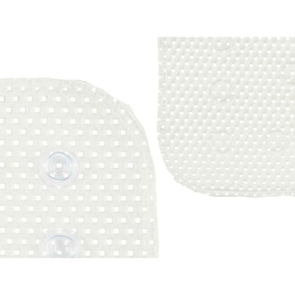 Rutschfeste Duschmatte Weiß PVC 69,3 x 40 x 1 cm (6 Stück)