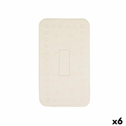 Rutschfeste Duschmatte Beige PVC 69,3 x 40 x 1 cm (6 Stück)