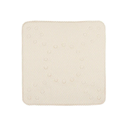 Rutschfeste Duschmatte Beige PVC 53 x 52,5 x 1 cm (6 Stück)