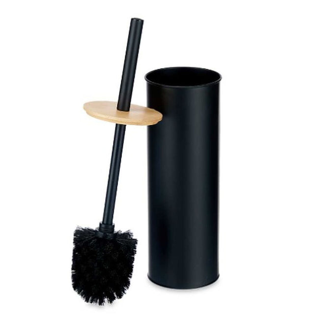 Toilettenbürste Schwarz Metall Bambus Kunststoff 9,5 X 27 X 9,5 cm (6 Stück)