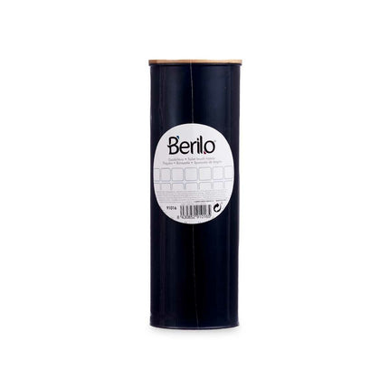 Toilettenbürste Schwarz Metall Bambus Kunststoff 9,5 X 27 X 9,5 cm (6 Stück)
