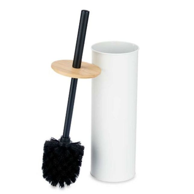 Toilettenbürste Weiß Metall Bambus Kunststoff 9,5 X 27 X 9,5 cm (6 Stück)