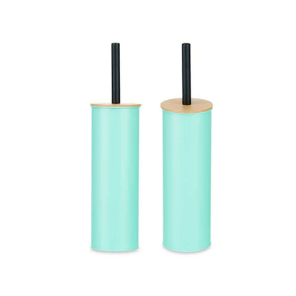 Toilettenbürste Minze Metall Bambus Kunststoff 9,5 X 27 X 9,5 cm (6 Stück)