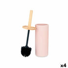 Toilettenbürste Rosa Holz Harz 10,2 x 38 x 10,2 cm (4 Stück)