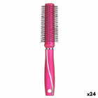 Bürste Gelocktes Haar Pink Silikon Kunststoff (24 Stück)