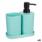 Badezimmer Set Schwarz grün Polypropylen (12 Stück)