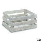 Dekorative Box Weiß Pappelholz 22 x 9 x 13 cm (48 Stück)