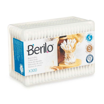 Wattestäbchen Weiß Braun Baumwolle Bambus (48 Stück)