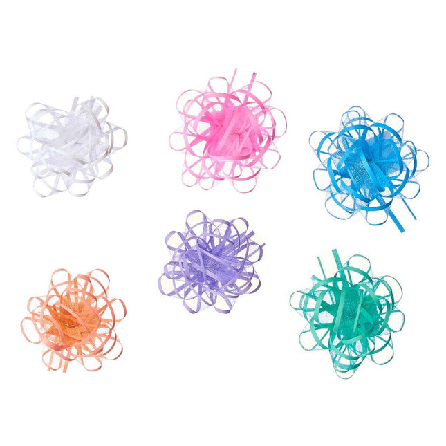 Schlingen Bunt PVC 5,8 cm (12 Stück)