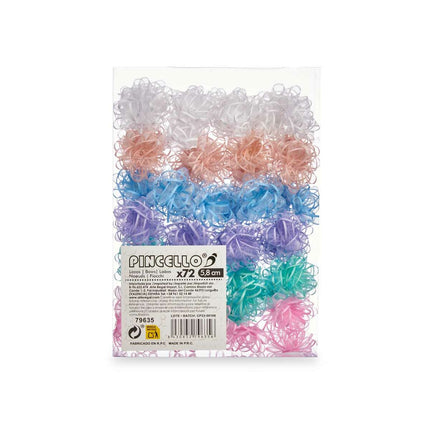 Schlingen Bunt PVC 5,8 cm (12 Stück)