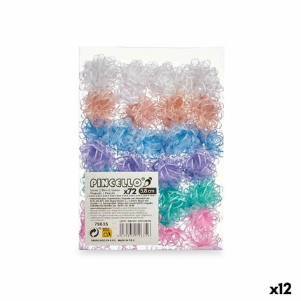 Schlingen Bunt PVC 5,8 cm (12 Stück)