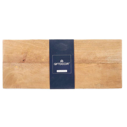 Tischdekoration rechteckig Braun Mango-Holz 50 x 5,5 x 20 cm (6 Stück)