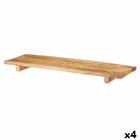 Tischdekoration rechteckig Braun Mango-Holz 70 x 5,5 x 23 cm (4 Stück)