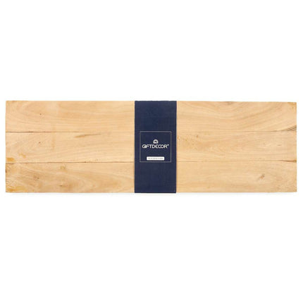 Tischdekoration rechteckig Braun Mango-Holz 70 x 5,5 x 23 cm (4 Stück)