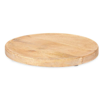 Tischdekoration rund Braun Mango-Holz 30 x 2 x 30 cm (12 Stück)