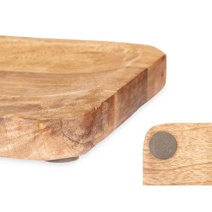 Tischdekoration rechteckig Braun Mango-Holz 30 x 1,5 x 20 cm (12 Stück)