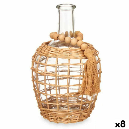 Dekorative Karaffe Braun Kristall 17 x 25 x 17 cm (8 Stück)