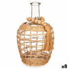 Dekorative Karaffe Braun Kristall 17 x 25 x 17 cm (8 Stück)