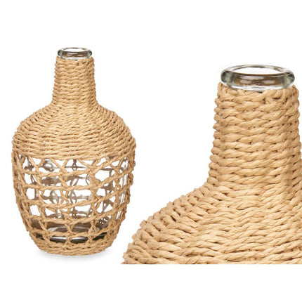 Dekorative Karaffe Braun Kristall 13,5 x 25 x 13,5 cm (8 Stück)
